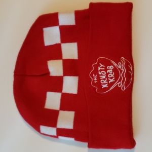 Red Krusty Krab SpongeBob SquarePants Beanie. One Size Fits All.